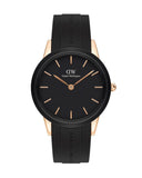 Daniel Wellington Iconic Motion Black Dial Black Rubber Strap Watch For Men - DW00100425