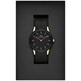 Daniel Wellington Iconic Motion Black Dial Rubber Strap Watch For Women - DW00100426