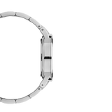 Daniel Wellington Iconic White Dial Silver Steel Strap Watch For Men - DW00100341