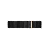 Daniel Wellington Petite Cornwall Black Dial Black Nylon Strap Watch for Women - DW00100247