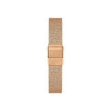 Daniel Wellington Quadro Melrose Green Dial Rose Gold Mesh Strap Watch For Women - DW00100437