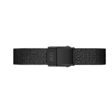 Daniel Wellington Quadro Pressed Ashfield Black Dial Black Mesh Strap Watch for Women - DW00100467