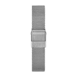 Daniel Wellington Quadro Sterling White Dial Silver Mesh Strap Watch For Women - DW00100438