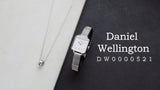 Daniel Wellington Quadro Studio White Dial Silver Mesh Bracelet Watch For Women - DW00100521