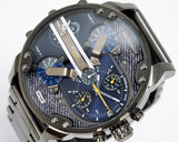 Diesel Big Daddy 2.0 Blue Dial Grey Stainless Strap Watch For Men - DZ7331