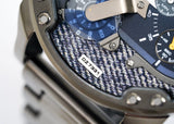 Diesel Big Daddy 2.0 Blue Dial Grey Stainless Strap Watch For Men - DZ7331