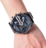 Diesel Big Daddy 2.0 Blue Dial Grey Stainless Strap Watch For Men - DZ7331