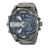 Diesel Big Daddy 2.0 Blue Dial Grey Stainless Strap Watch For Men - DZ7331