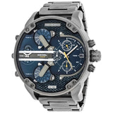 Diesel Big Daddy 2.0 Blue Dial Grey Stainless Strap Watch For Men - DZ7331