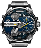 Diesel Big Daddy 2.0 Blue Dial Grey Stainless Strap Watch For Men - DZ7331