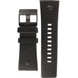 Diesel Big Daddy Blue Dial Black Leather Strap Watch For Men - DZ7127