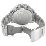 Diesel Mega Chief Chronograph Blue Dial Silver Steel Strap Watch For Men - DZ4417