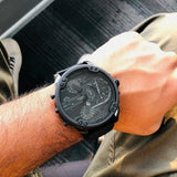 Diesel Mr Daddy 2.0 Chronograph Black Dial Black Stainless Steel Watch For Men - DZ7396