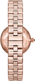 Emporio Armani Arianna Quartz Grey Dial Rose Gold Steel Strap Watch For Women - AR11220