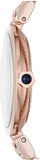 Emporio Armani Arianna Quartz Grey Dial Rose Gold Steel Strap Watch For Women - AR11220