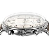 Emporio Armani Aviator Chronograph Quartz Grey Dial Beige Leather Strap Watch For Men - AR11107
