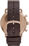 Emporio Armani Aviator Quartz Black Dial Brown Leather Strap Watch For Men - AR11337