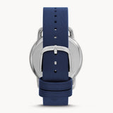 Emporio Armani Aviator Quartz Blue Dial Blue Leather Strap Watch For Men - AR11335