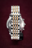 Emporio Armani Beta Chronograph Grey Dial Two Tone Steel Strap Watch For Men - AR1864