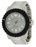 Emporio Armani Bracelet Collection Black Dial Silver Steel Strap Watch For Men - AR5970