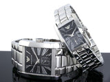 Emporio Armani Classic Black Dial Silver Stainless Steel Strap Watch For Men - AR0156