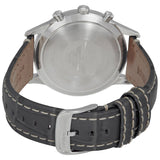 Emporio Armani Classic Chronograph Silver Dial Grey Leather Strap Watch For Men - AR1861