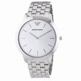 Emporio Armani Classic Quartz Silver Dial Silver Steel Strap Watch For Men - AR1745