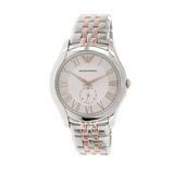 Emporio Armani Classic Quartz Silver Dial Two Tone Steel Strap Watch For Men - AR1824