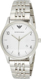 Emporio Armani Classic Silver Dial Silver Steel Strap Watch For Men - AR1867