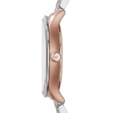 Emporio Armani Classic Silver Dial Two Tone Steel Strap Watch For Men - AR1839