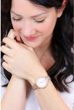 Emporio Armani Cleo Mother of Pearl Dial Two Tone Steel Strap Watch For Women - AR11499