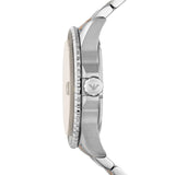 Emporio Armani Diver Quartz Brown Dial Two Tone Steel Strap Watch For Men - AR11340