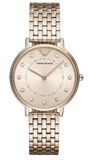 Emporio Armani Dress Quartz Rose Gold Dial Rose Gold Steel Strap Watch For Women - AR11062