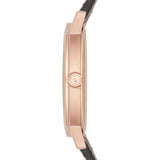 Emporio Armani Dress Quartz White Dial Brown Leather Strap Watch For Men - AR11011