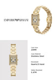Emporio Armani Genni Crystals Gold Dial Gold Steel Strap Watch for Women  - AR11663