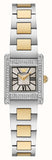 Emporio Armani Genni Crystals Silver Dial Two Tone Steel Strap Watch for Women - AR11704