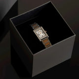 Emporio Armani Genni Mother of Pearl Dial Two Tone Steel Strap Watch for Women - AR11626