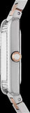 Emporio Armani Genni Mother of Pearl Dial Two Tone Steel Strap Watch for Women - AR11626