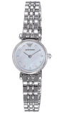 Emporio Armani Gianni Blue Dial Silver Steel Strap Watch For Women - AR1961