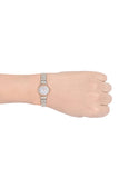 Emporio Armani Gianni Mother of Pearl Dial Two Tone Steel Strap Watch For Women - AR1764