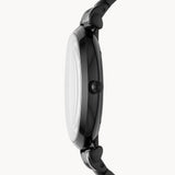 Emporio Armani Gianni T Bar Analog Black Dial Black Steel Strap Watch For Men - AR11299