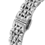 Emporio Armani Gianni T-Bar Automatic Silver Dial Silver Steel Strap Watch For Women - AR60022