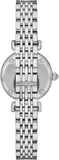 Emporio Armani Gianni T Bar Green Dial Silver Steel Strap Watch for Women - AR11667