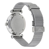 Emporio Armani Gianni T Bar Mother of Pearl Dial Silver Steel Strap Watch For Women - AR1955