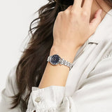 Emporio Armani Gianni T Bar Quartz Blue Dial Two Tone Steel Strap Watch For Women - AR11222