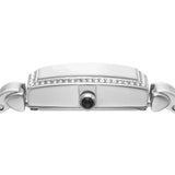 Emporio Armani Gianni T-Bar Quartz White Dial Silver Steel Strap Watch For Women - AR11405