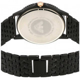 Emporio Armani Interchangeable Black Dial Black Steel Strap Watch For Men - AR80021