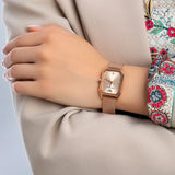 Emporio Armani Joy Quartz Rose Gold Dial Rose Gold Mesh Bracelet Watch For Women - AR11347