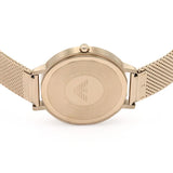 Emporio Armani Kappa Pink Dial Pink Mesh Bracelet Watch For Women - AR11129