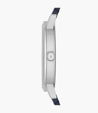 Emporio Armani Kappa Quartz Blue Dial Blue Leather Strap Watch For Women - AR11012